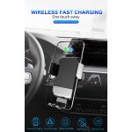 Wholesale Fast Wireless Car Charger Air Vent Mount with World Leading Electric Automatic Clamping Feature (Black)